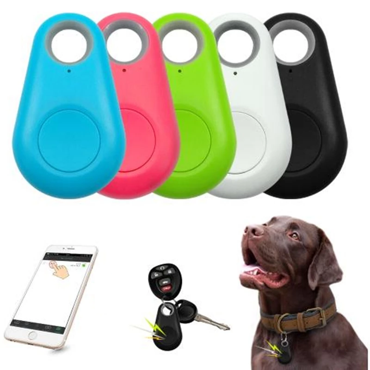 Waterproof mini GPS pet tracker for dogs and cats, offering long battery life.