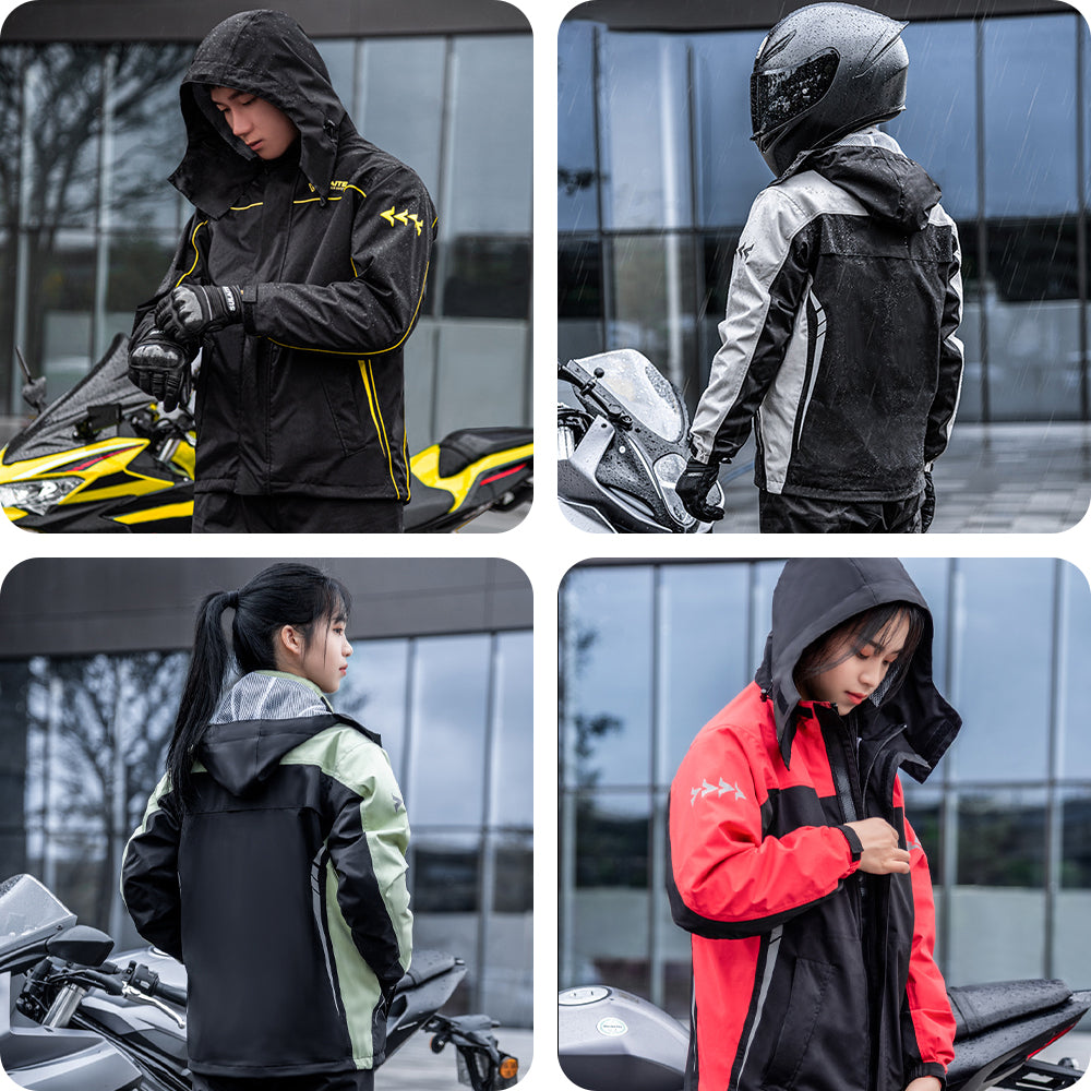 High-performance men's waterproof rain suit for ultimate storm protection during outdoor adventures.