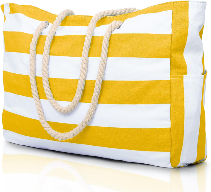 Trendy oversized tote bag for the beach, available in multiple colors.
