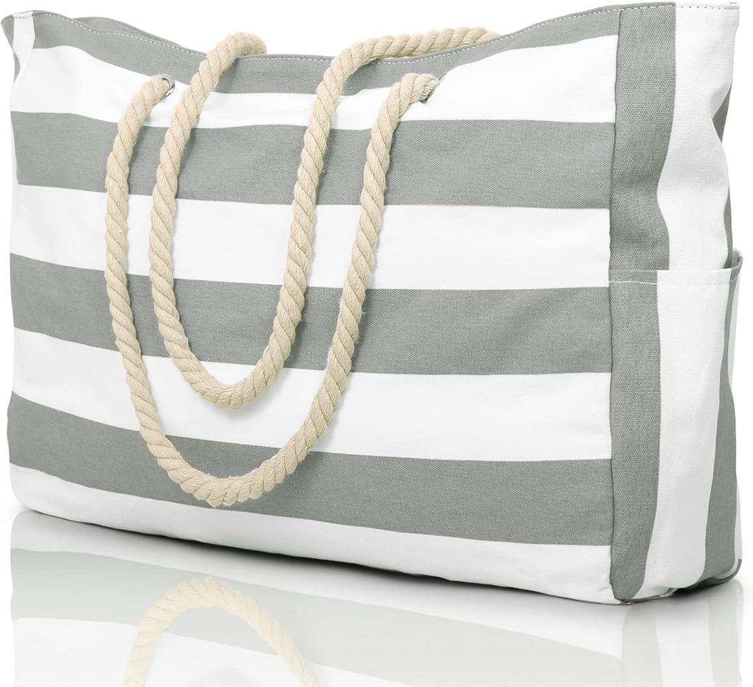 Sandproof beach bag, a practical choice for seaside relaxation.