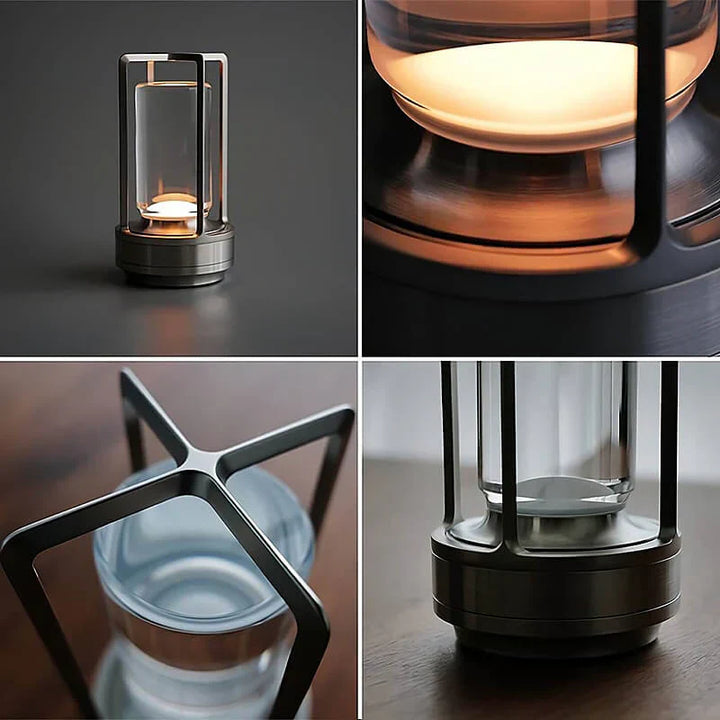 Dimmable waterproof crystal LED lamp, AuroraGlow, creating beautiful ambient light anywhere.