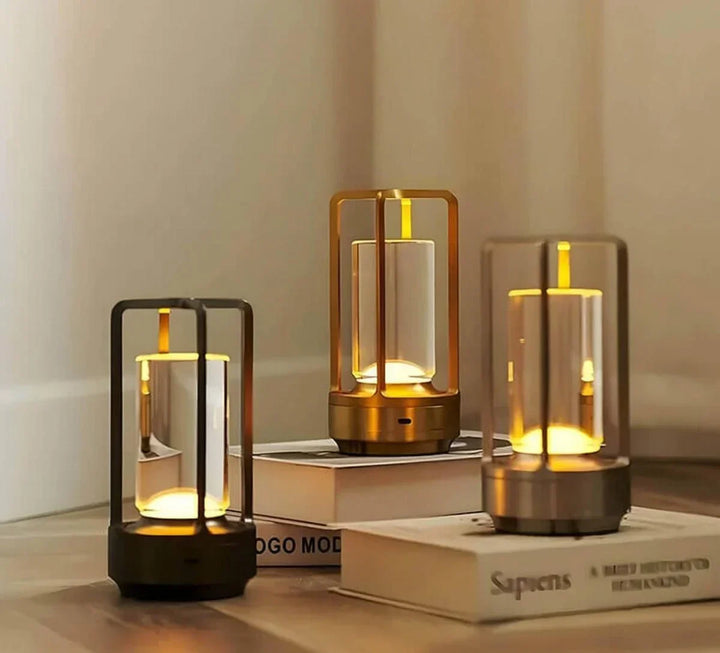 AuroraGlow waterproof crystal lamp, RGB, for creating a cozy mood or outdoor ambiance.