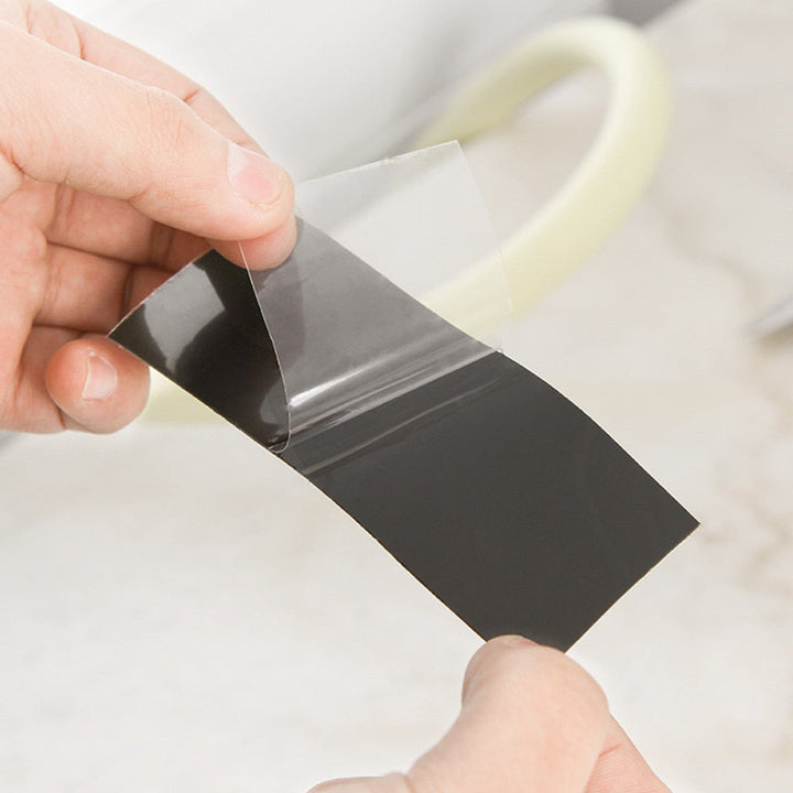 Roll of waterproof leak seal tape ready for outdoor repair applications