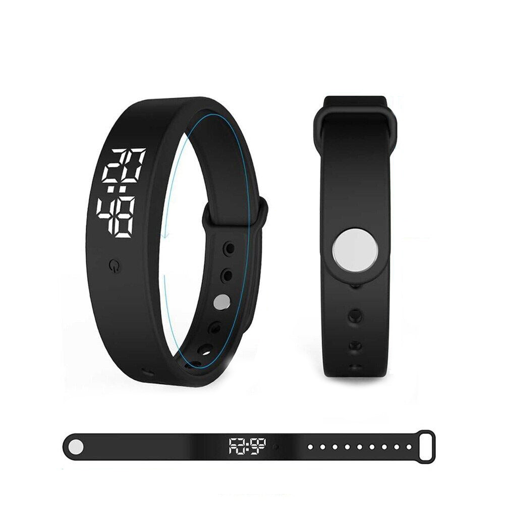 Versatile unisex waterproof smartwatch with fitness, health monitoring, silent alarms & a durable silicone strap.
