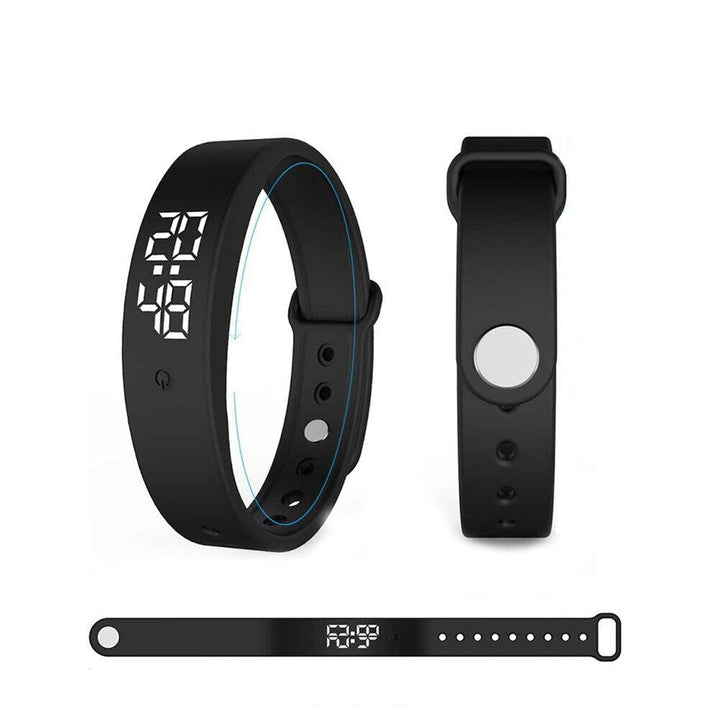Versatile unisex waterproof smartwatch with fitness, health monitoring, silent alarms & a durable silicone strap.