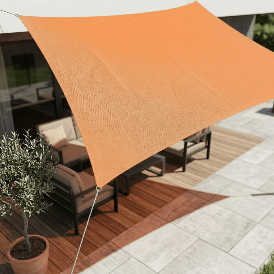 Durable outdoor waterproof sun sail for ultimate UV sunblock.