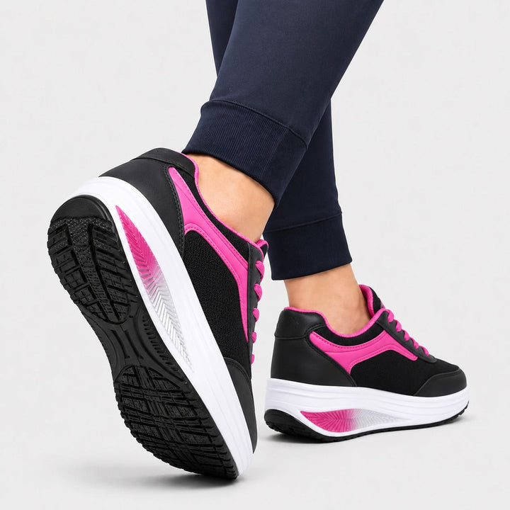Breathable mesh women's Wave orthopedic walking shoes, lightweight for comfortable daily wear.