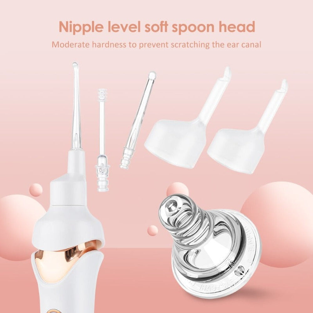 Hygienic earwax removal vacuum, gentle and painless, ensuring comfortable ear care for all ages.