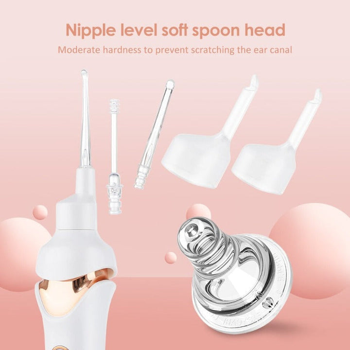 Hygienic earwax removal vacuum, gentle and painless, ensuring comfortable ear care for all ages.