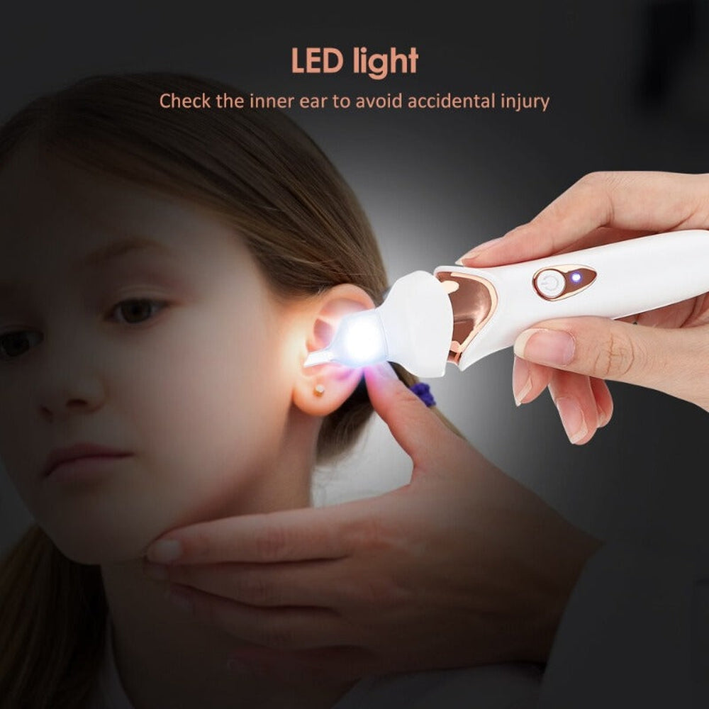 Painless earwax vacuum cleaner for gentle and safe ear cleaning. Ideal for personal hygiene and ear care.