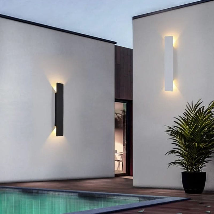 Robust, all-season LED wall sconce, weather-resistant for reliable outdoor lighting in any climate.