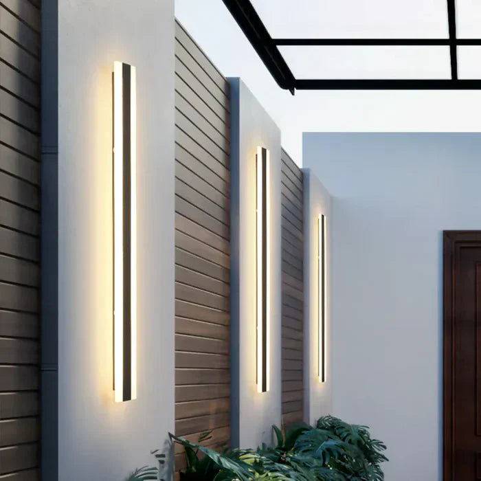 Modern exterior wall lamp, weatherproof for outdoor lighting and garden use