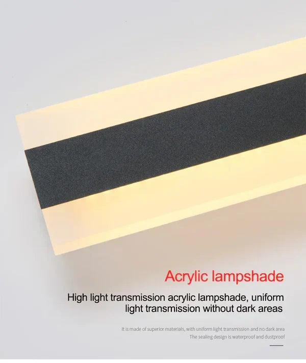 Upgraded LED garden wall light, a weatherproof modern sconce for exterior home decor.