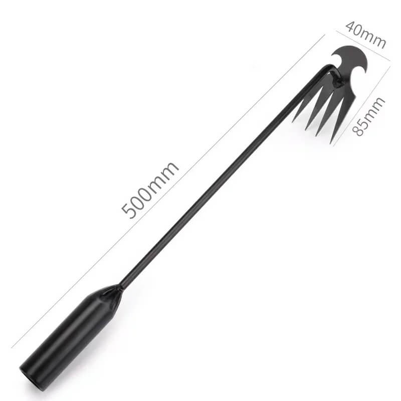 Efficient handheld garden weeder tool, ideal for removing weeds and cultivating soil.