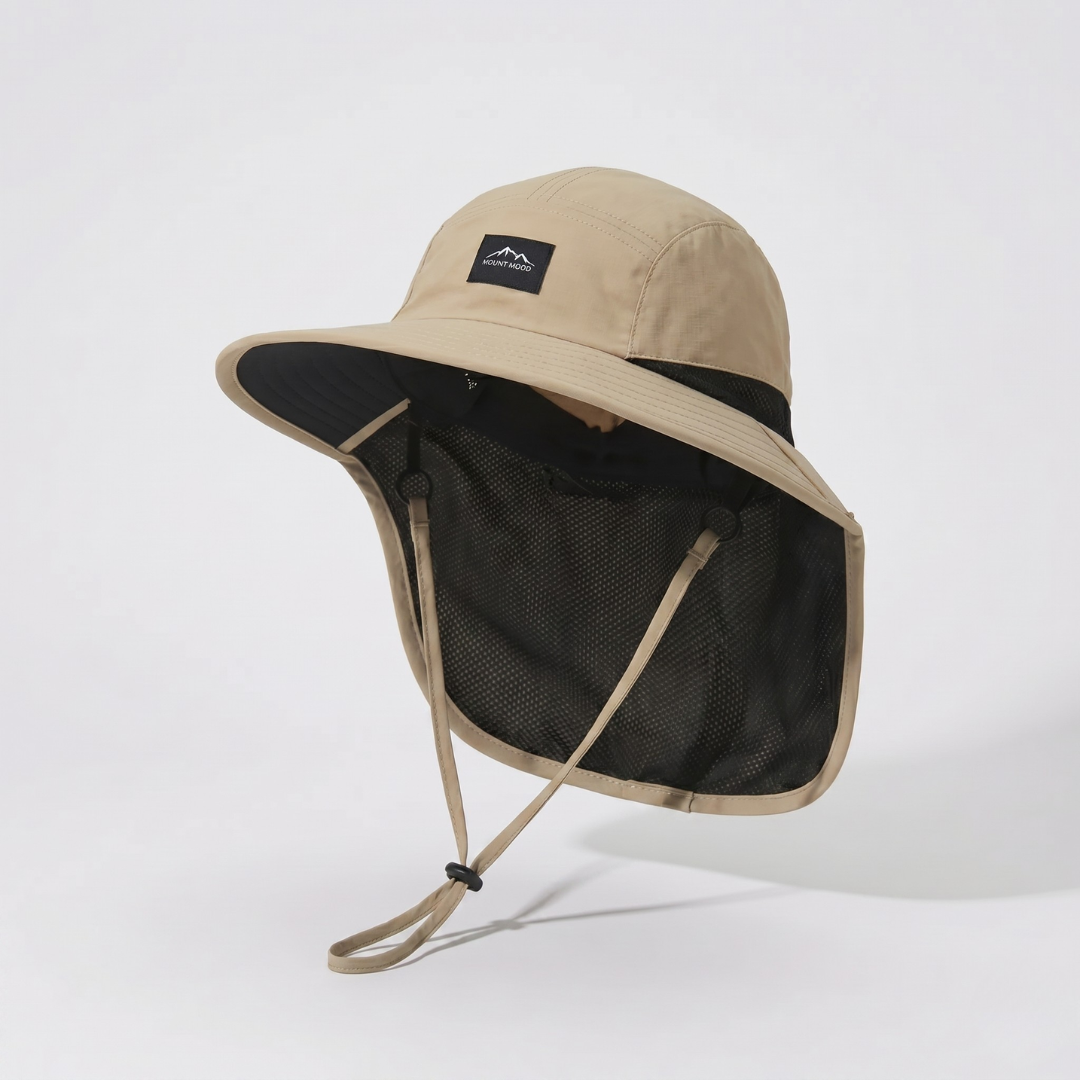 Stylish unisex wide-brim sun hat offers excellent UV protection for any outdoor spring or summer activity.