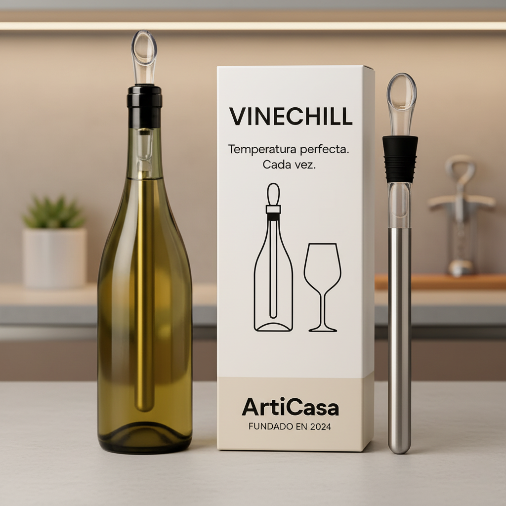 Efficient wine aerator & chiller. This beverage cooler accessory maintains wine's crispness for hours.