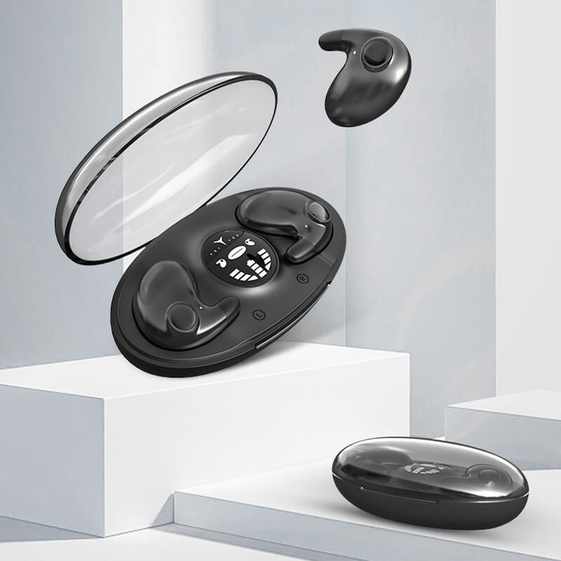 Experience ultimate comfort with these invisible wireless sleep earbuds. Noise reduction & portable Bluetooth audio.