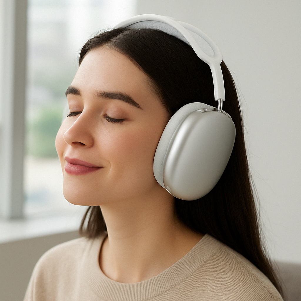 Experience deep bass with these premium wireless Bluetooth headphones.
