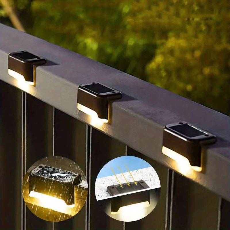 Sleek black outdoor wireless solar LED wall lamp, perfect for garden, patio, & exterior lighting. Weather-resistant.