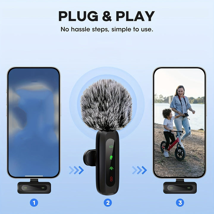 Compact USB-C microphone designed for mobile content creators