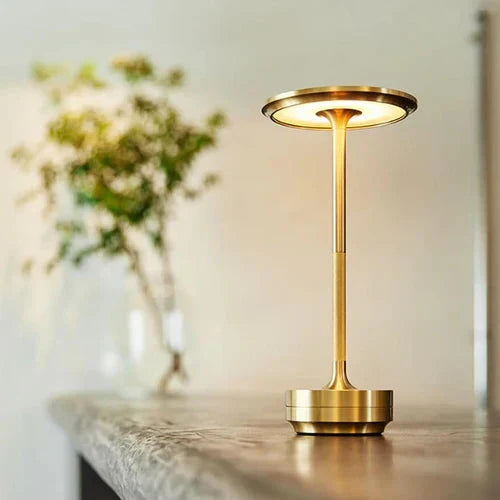 Wireless USB rechargeable table lamp, ideal for modern interiors & flexible lighting.