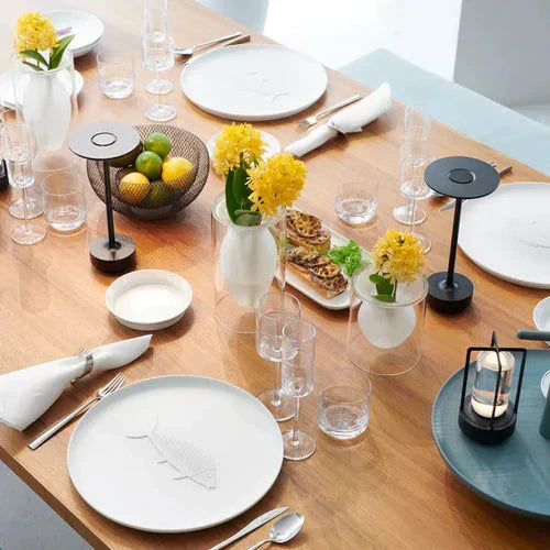 Modern design table lamp, wireless & dimmable for versatile home lighting.