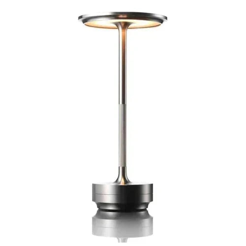 Cordless GlowBeam lamp, USB rechargeable for convenient modern table lighting.