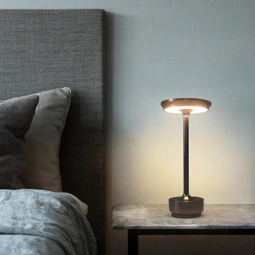 Accent lighting solution: USB rechargeable table lamp for modern interior design.