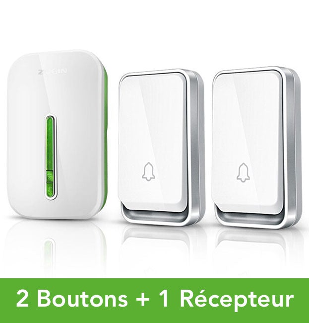 Durable waterproof battery-free wireless doorbell. Weather resistant, perfect for outdoor home use.