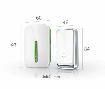 Eco-friendly wireless battery-free doorbell. Waterproof, durable, and low maintenance home alert.