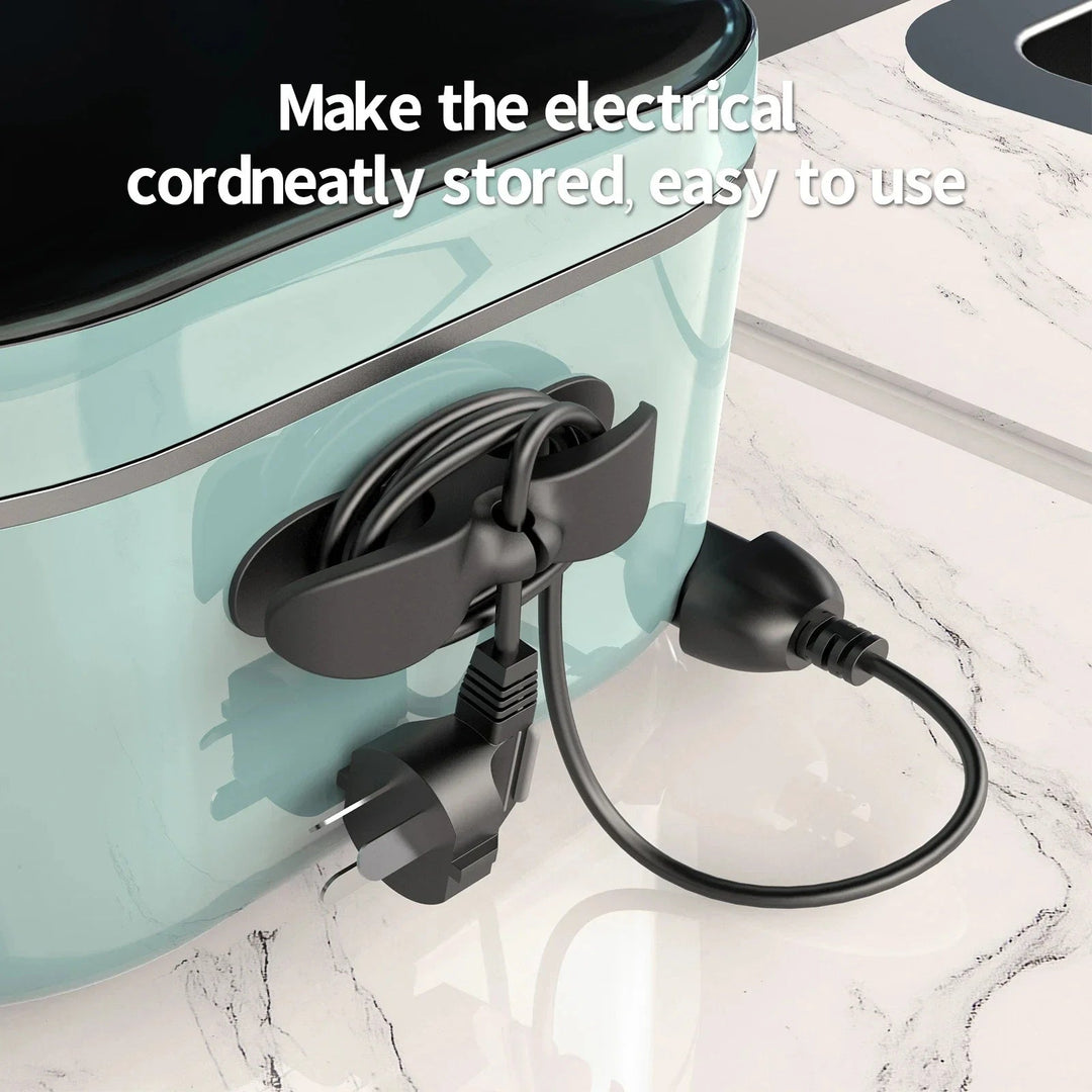Essential 5-pack cable management organizer for a tidy home. Ideal for various cables & wire storage.