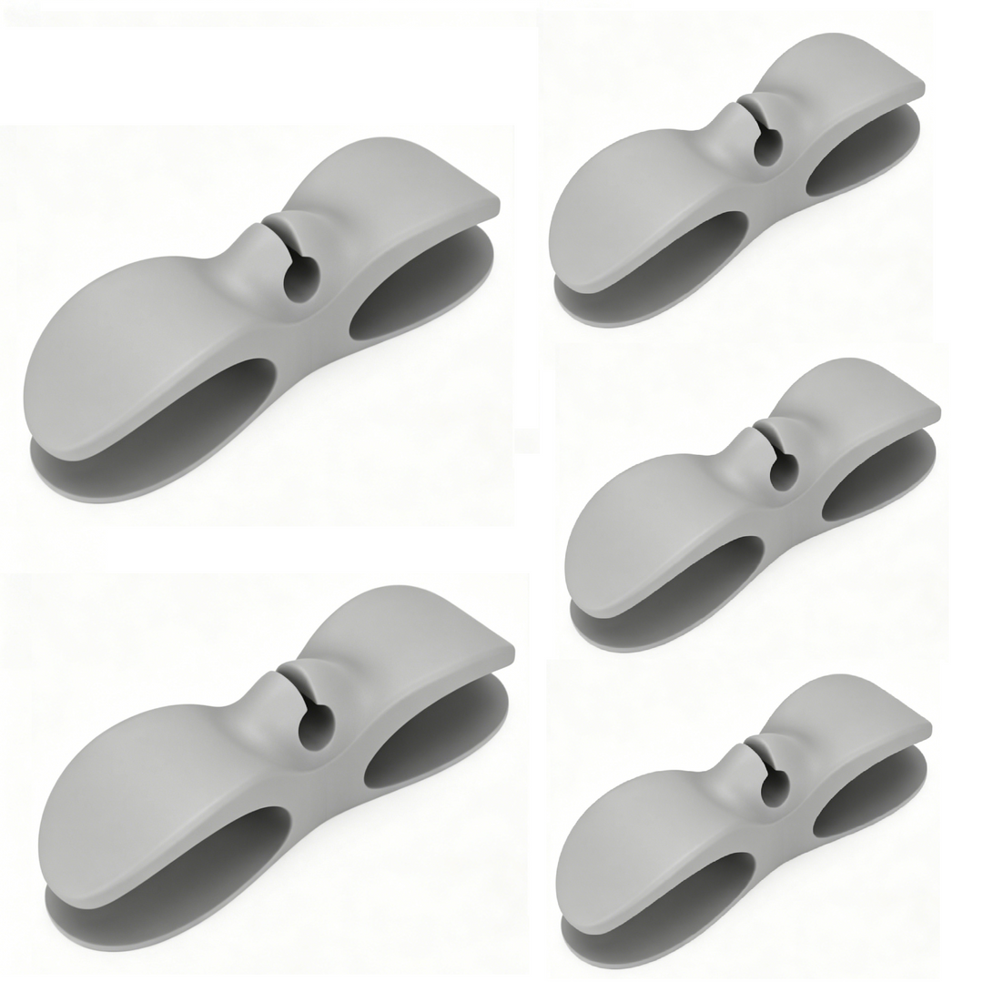 Unisex cable organizer set for efficient wire management. Ideal for electronics, office, kitchen & home.