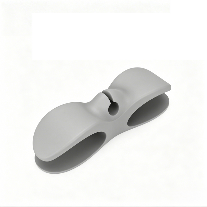 Versatile cable management solution: 5 self-adhesive cord holders for office desks & kitchen appliances.