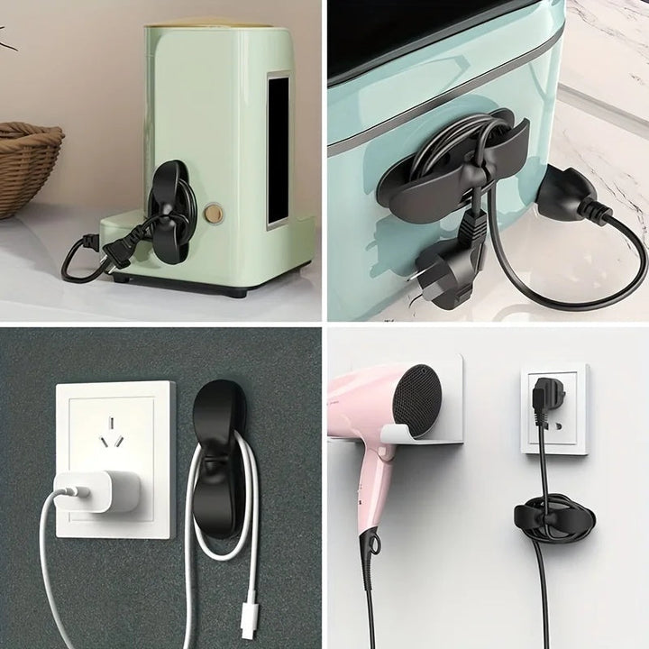No more tangled wires! 5-pack of durable cable organizers for effective wire and cord management.