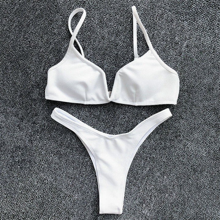The ultimate beachwear: a comfortable and adjustable bikini for women.