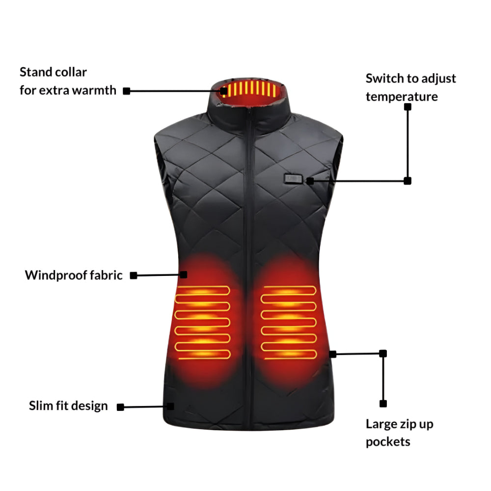 The ultimate warm clothing solution: women's electric heated vest