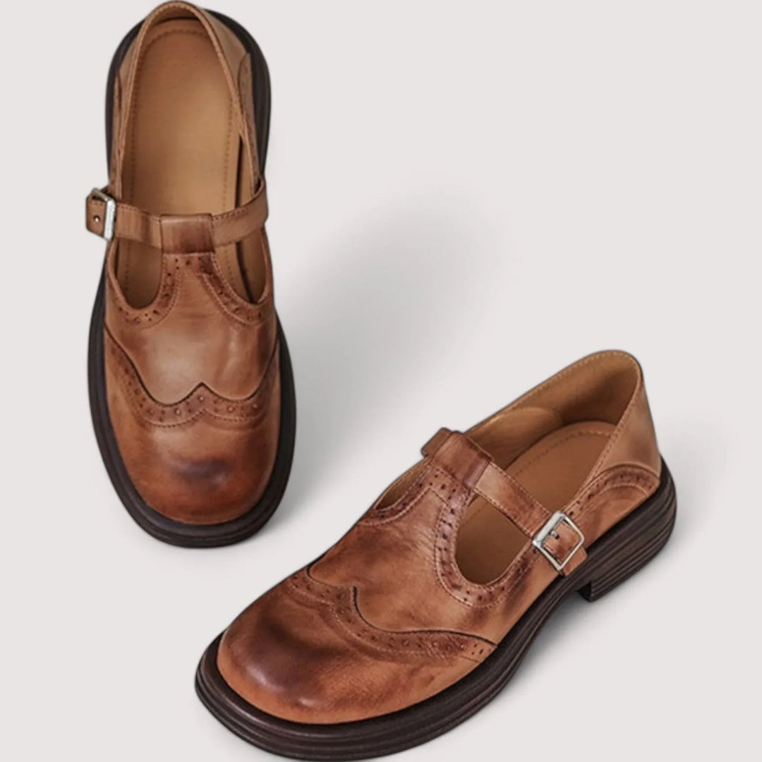 Stylish and supportive women's orthopedic Mary Jane shoes for everyday wear.