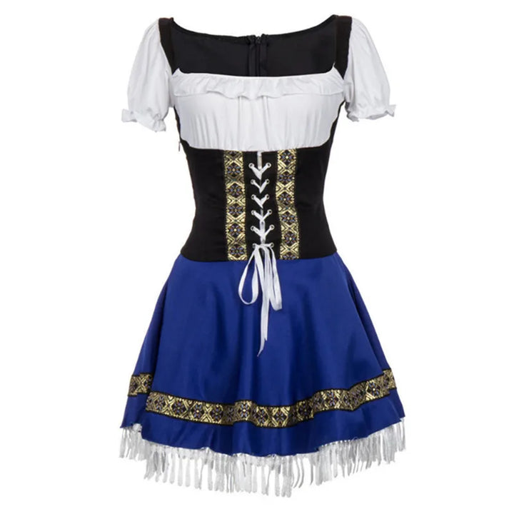 Women's Blue Oktoberfest Costume Dress - Festive Bavarian Style