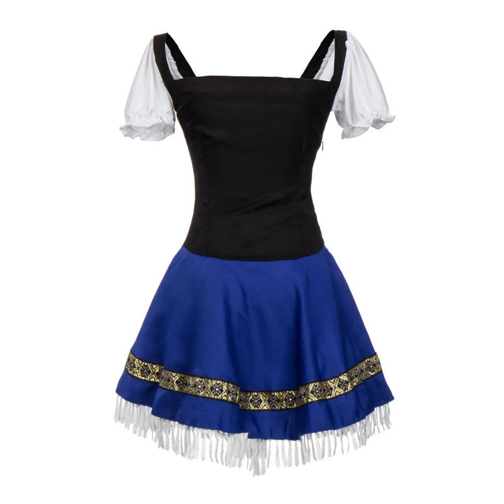 Women's Blue Oktoberfest Costume Dress - Festive Bavarian Style