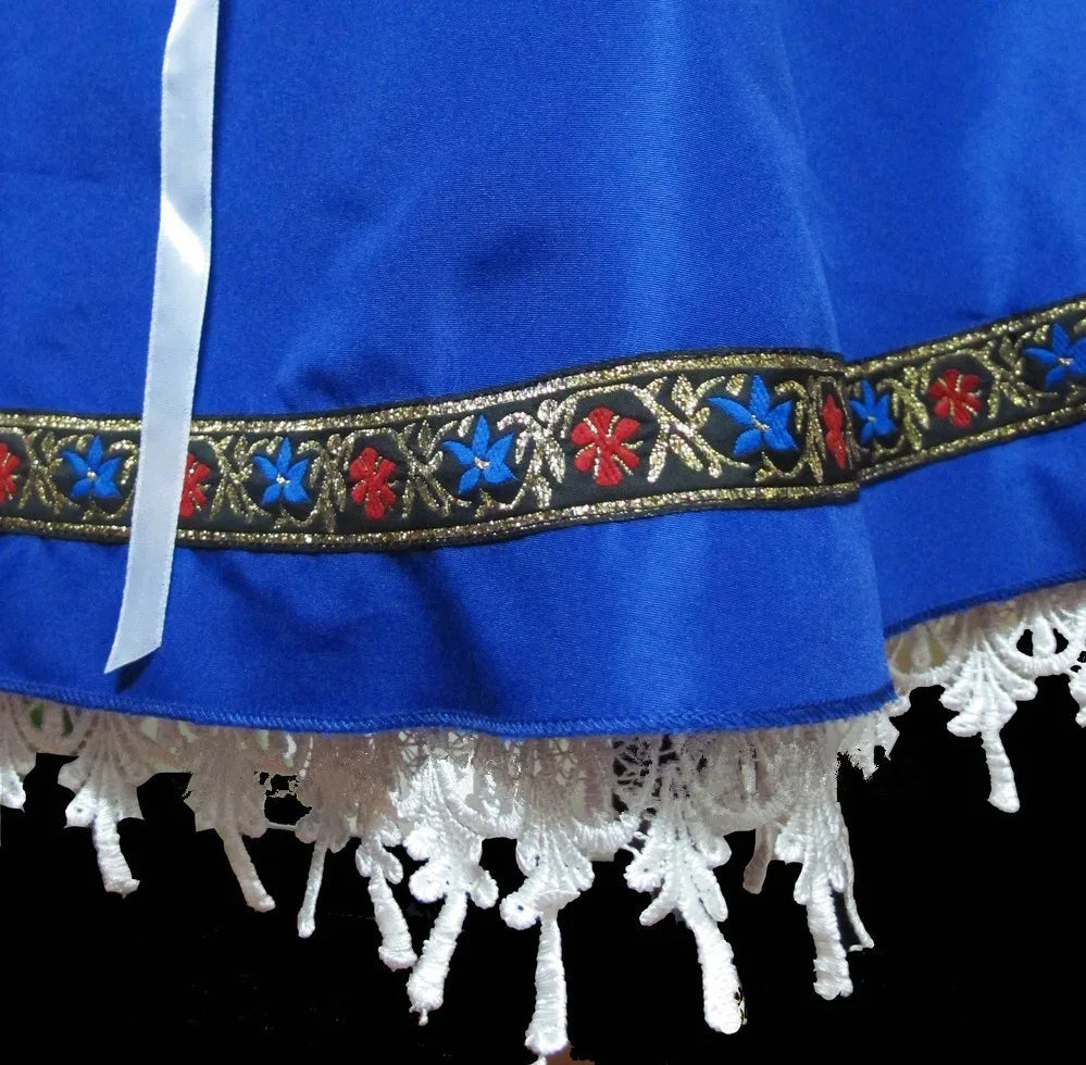Women's Blue Oktoberfest Costume Dress - Festive Bavarian Style