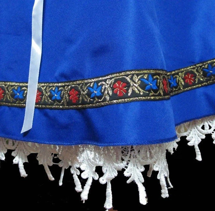 Women's Blue Oktoberfest Costume Dress - Festive Bavarian Style