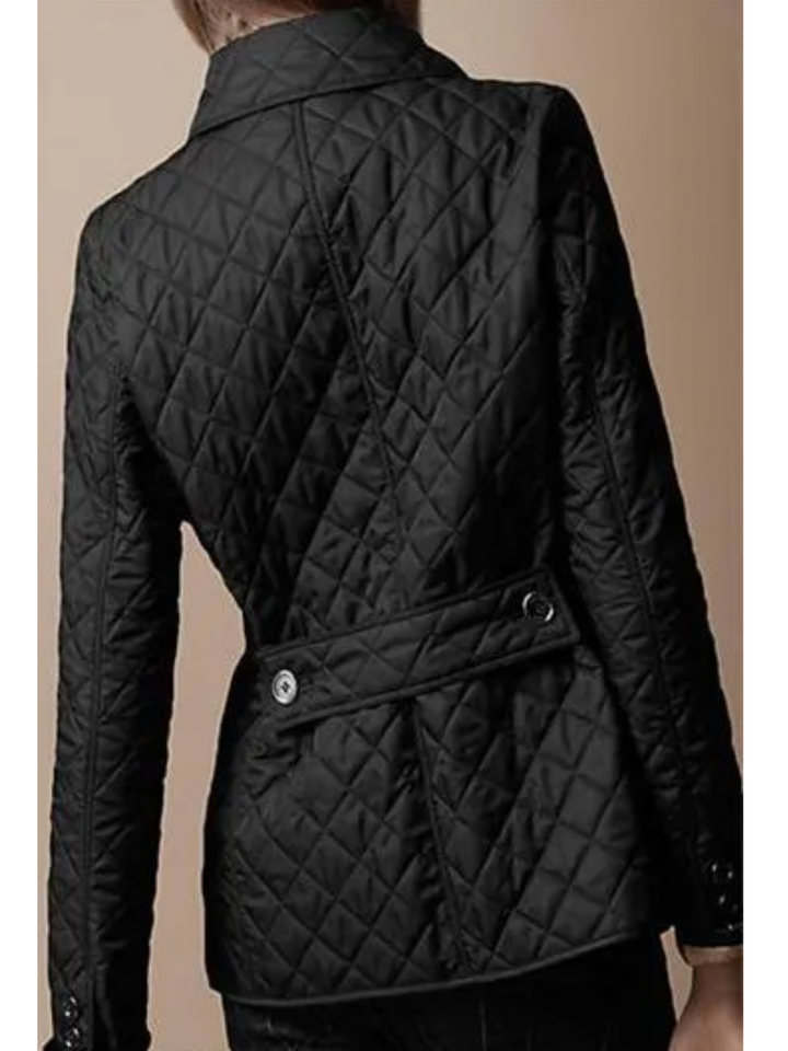Cozy quilted women's jacket, a comfortable fit for everyday casual wear and outerwear.