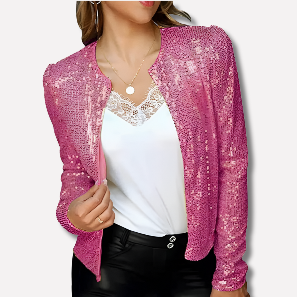 Back view of a women's tailored blazer, a versatile and chic jacket for professional, formal, or everyday elegance.