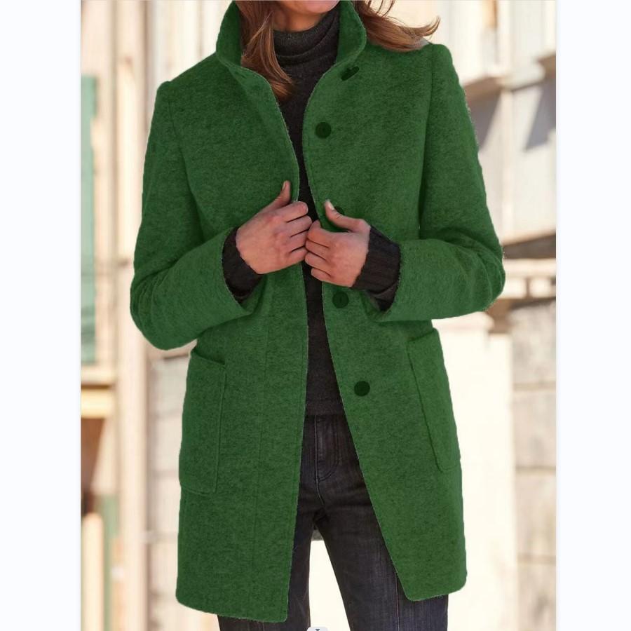 Stylish retro women's wool coat, perfect for winter fashion