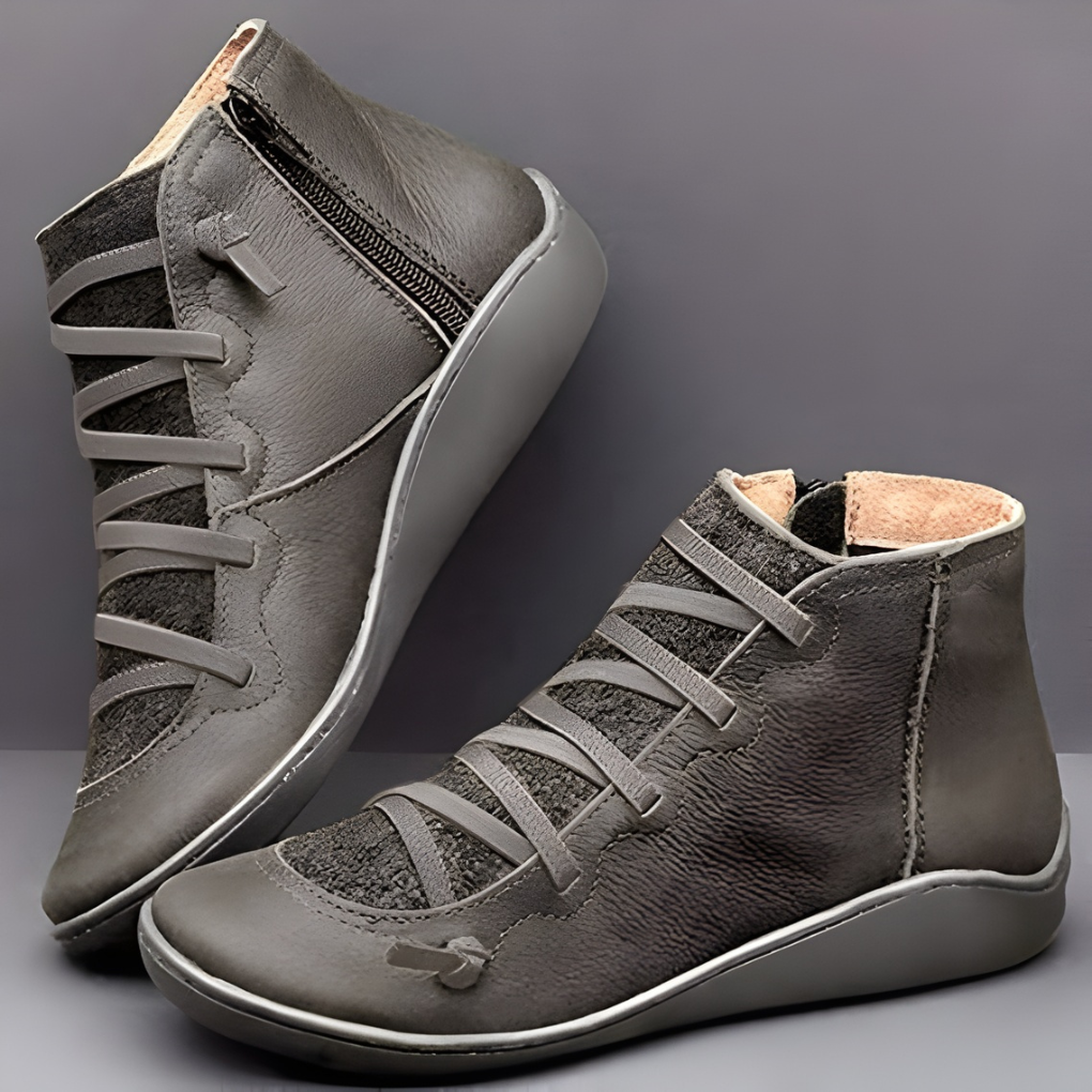 Versatile women's leather footwear featuring a supportive sole for all-day comfort.