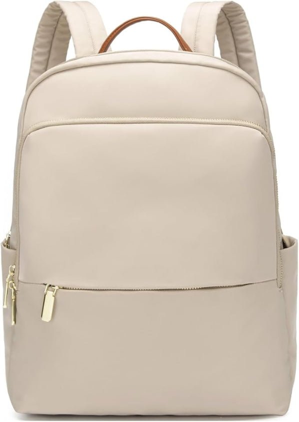 Women's clean waterproof laptop backpack. Ideal for daily commute, work, travel, and everyday carry.