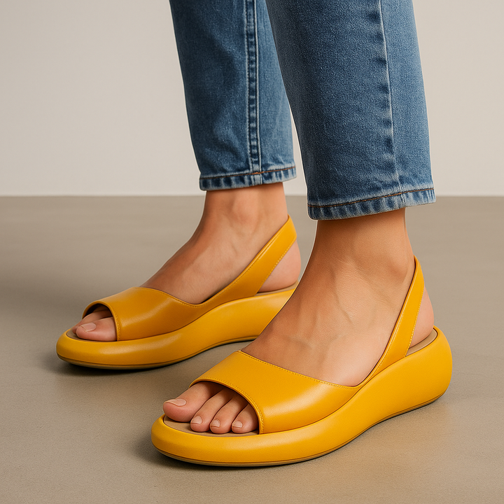 Women's Cloud Cushioned Sandals, ideal for all-day comfort with ergonomic design and arch support.