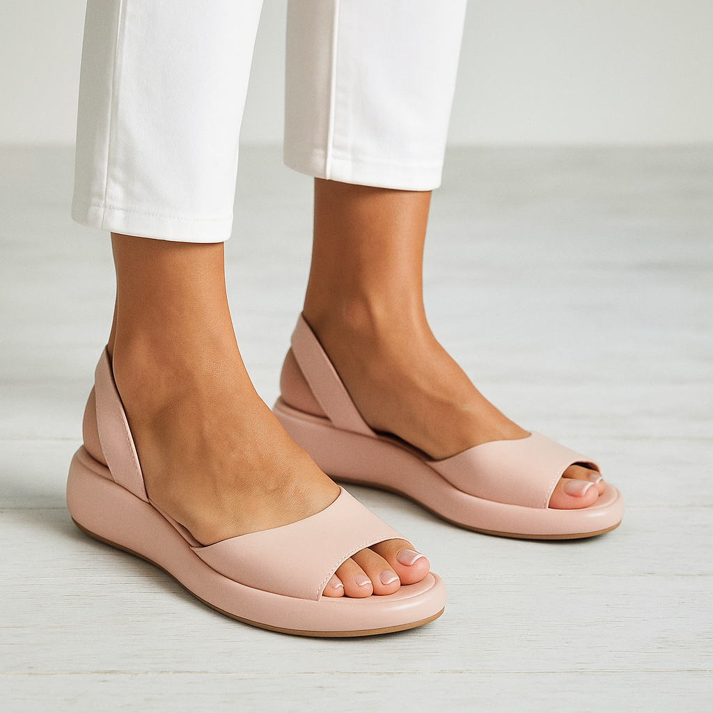 Soft Cloud Cushioned women's sandals, perfect slip-on summer shoes for walking and pain relief.