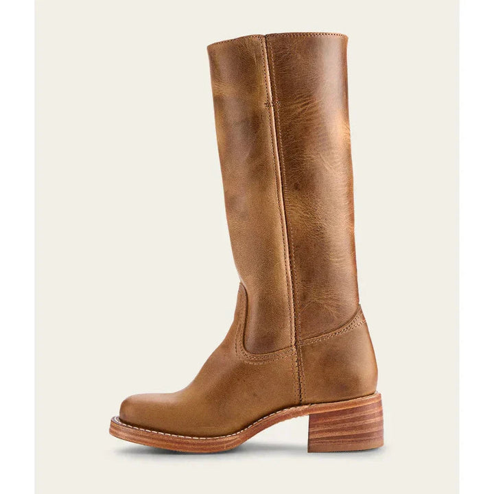 Women's comfort-focused knee-high boots with a traditional western look