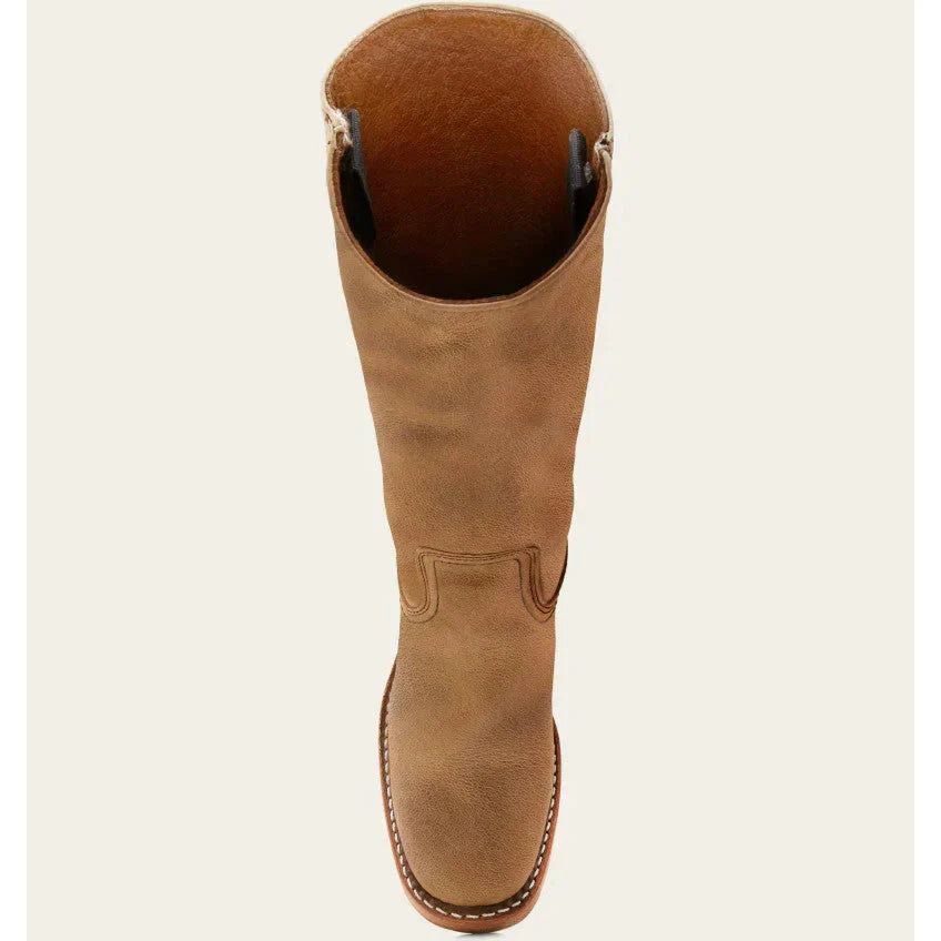 Side view of women's all-season fashion boots in a classic cowboy design